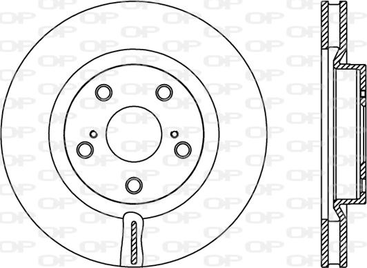 Open Parts BDR2424.20 - Спирачен диск vvparts.bg