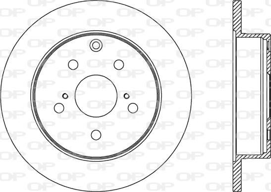 Open Parts BDR2422.10 - Спирачен диск vvparts.bg