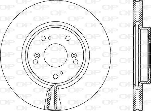 Open Parts BDR2474.20 - Спирачен диск vvparts.bg