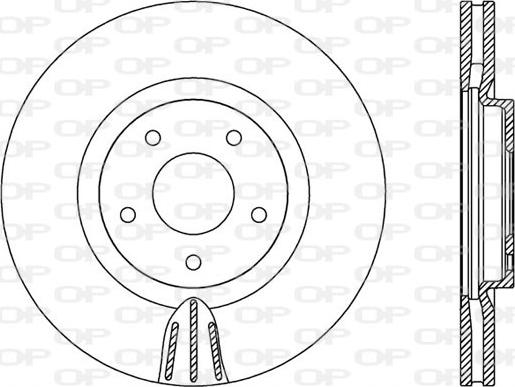 Open Parts BDR2550.20 - Спирачен диск vvparts.bg