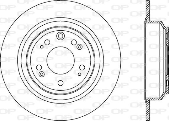 Open Parts BDR2551.10 - Спирачен диск vvparts.bg