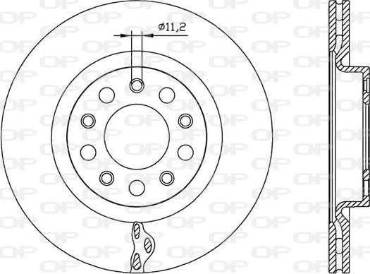 Open Parts BDR2560.20 - Спирачен диск vvparts.bg