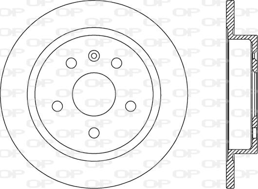 Open Parts BDR2508.10 - Спирачен диск vvparts.bg