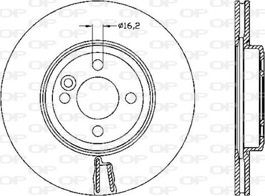 Open Parts BDR2530.20 - Спирачен диск vvparts.bg