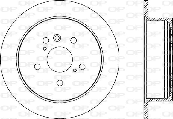 Open Parts BDR2049.10 - Спирачен диск vvparts.bg