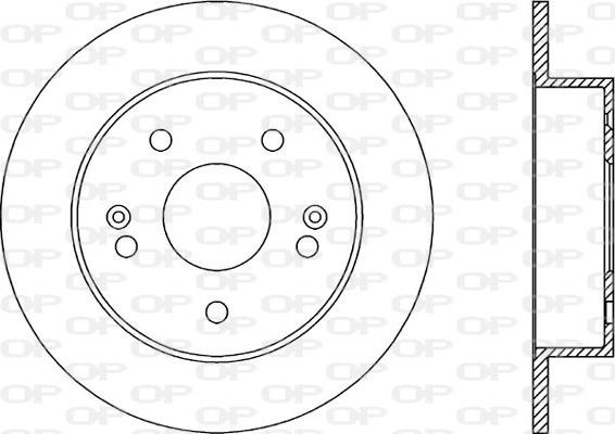 Open Parts BDR2018.10 - Спирачен диск vvparts.bg