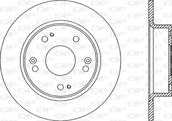 Open Parts BDR2185.10 - Спирачен диск vvparts.bg