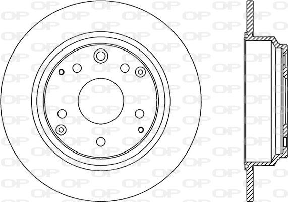 Open Parts BDR2188.10 - Спирачен диск vvparts.bg