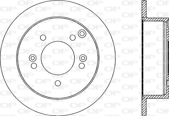 Open Parts BDR2182.10 - Спирачен диск vvparts.bg