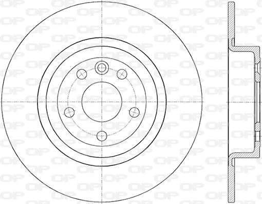 Open Parts BDR2844.10 - Спирачен диск vvparts.bg