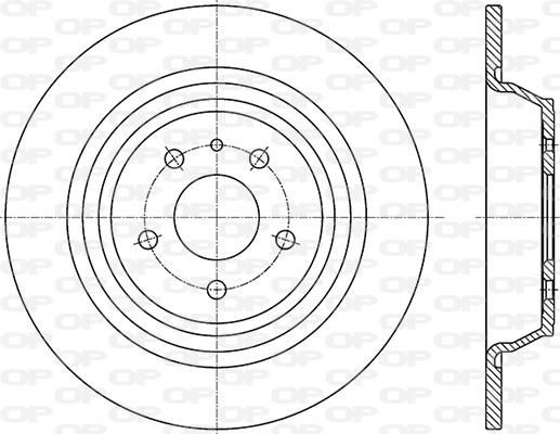 Open Parts BDR2842.10 - Спирачен диск vvparts.bg