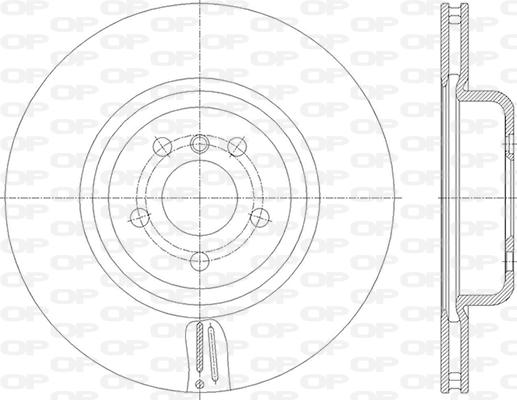 Open Parts BDR2856.20 - Спирачен диск vvparts.bg