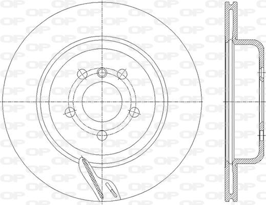 Open Parts BDR2860.20 - Спирачен диск vvparts.bg