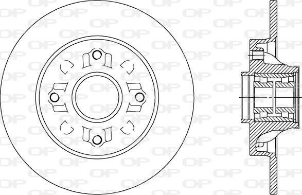 Open Parts BDR2388.30 - Спирачен диск vvparts.bg