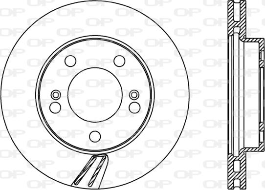 Open Parts BDR2376.20 - Спирачен диск vvparts.bg