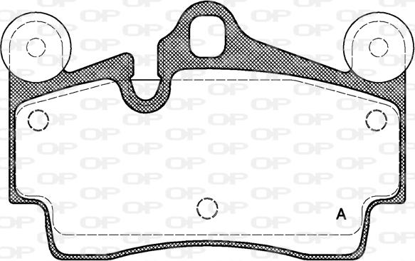 Open Parts BPA0996.00 - Комплект спирачно феродо, дискови спирачки vvparts.bg