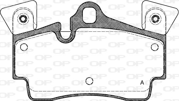 Open Parts BPA0996.10 - Комплект спирачно феродо, дискови спирачки vvparts.bg