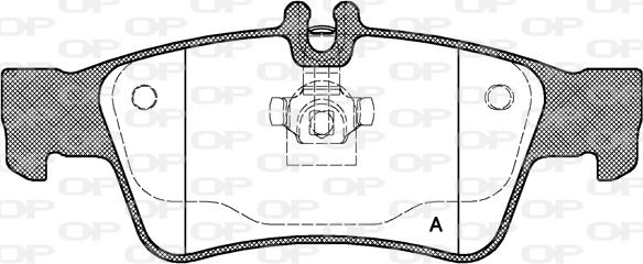 Open Parts BPA0991.00 - Комплект спирачно феродо, дискови спирачки vvparts.bg