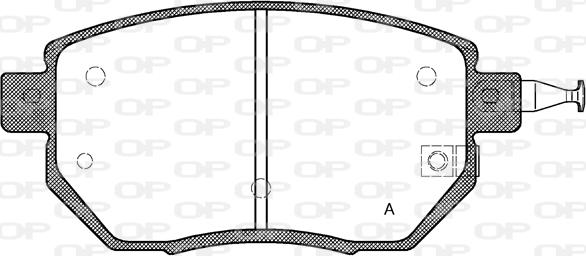 Open Parts BPA0985.02 - Комплект спирачно феродо, дискови спирачки vvparts.bg