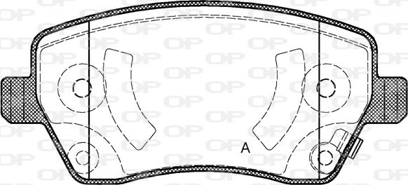 Open Parts BPA0987.02 - Комплект спирачно феродо, дискови спирачки vvparts.bg