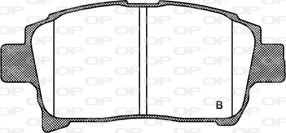 Open Parts BPA0971.02 - Комплект спирачно феродо, дискови спирачки vvparts.bg