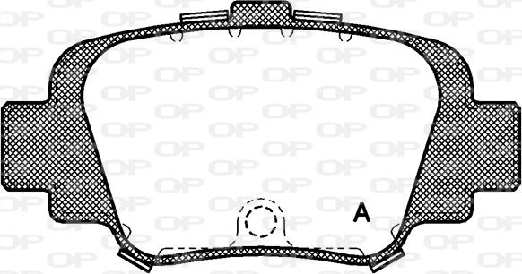 Open Parts BPA0499.00 - Комплект спирачно феродо, дискови спирачки vvparts.bg