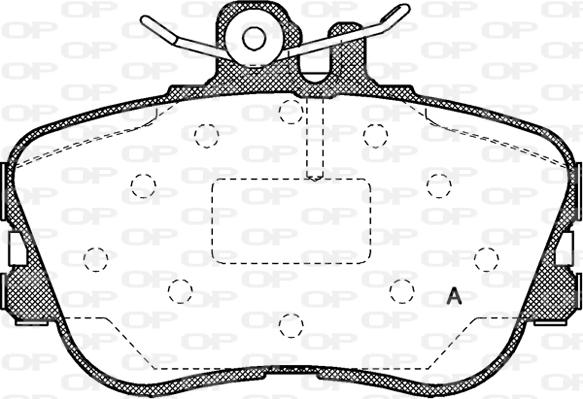 Open Parts BPA0445.00 - Комплект спирачно феродо, дискови спирачки vvparts.bg