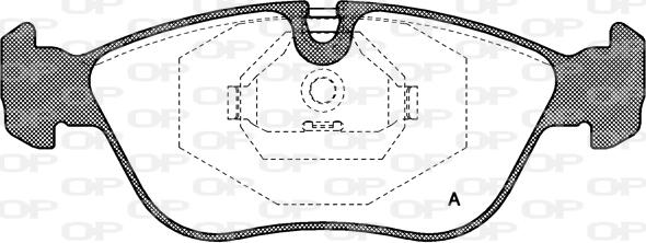 Open Parts BPA0446.00 - Комплект спирачно феродо, дискови спирачки vvparts.bg