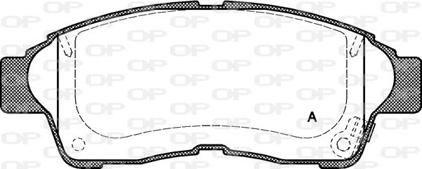 Open Parts BPA0402.02 - Комплект спирачно феродо, дискови спирачки vvparts.bg