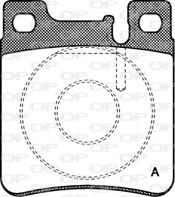 Open Parts BPA0407.00 - Комплект спирачно феродо, дискови спирачки vvparts.bg