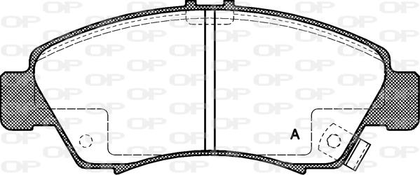 Open Parts BPA0419.02 - Комплект спирачно феродо, дискови спирачки vvparts.bg