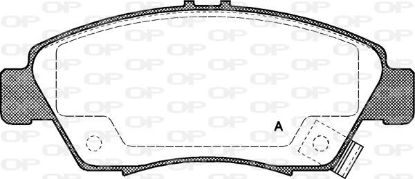 Open Parts BPA0418.02 - Комплект спирачно феродо, дискови спирачки vvparts.bg