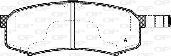 Open Parts BPA0413.04 - Комплект спирачно феродо, дискови спирачки vvparts.bg