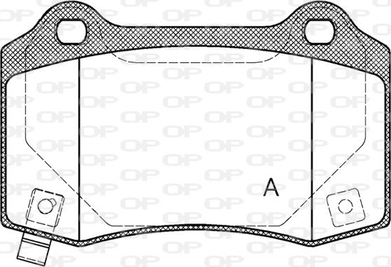 Open Parts BPA0434.54 - Комплект спирачно феродо, дискови спирачки vvparts.bg