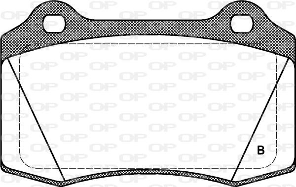 Open Parts BPA0434.32 - Комплект спирачно феродо, дискови спирачки vvparts.bg