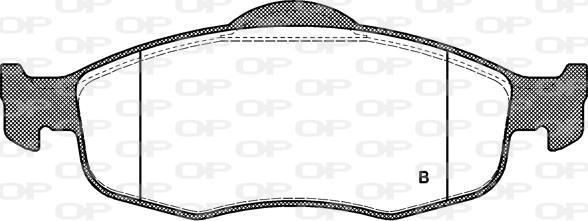 Open Parts BPA0432.00 - Комплект спирачно феродо, дискови спирачки vvparts.bg