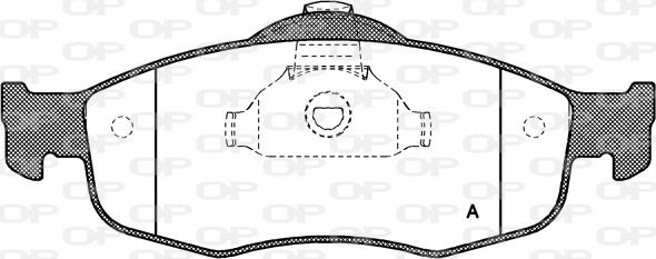 Open Parts BPA0432.00 - Комплект спирачно феродо, дискови спирачки vvparts.bg