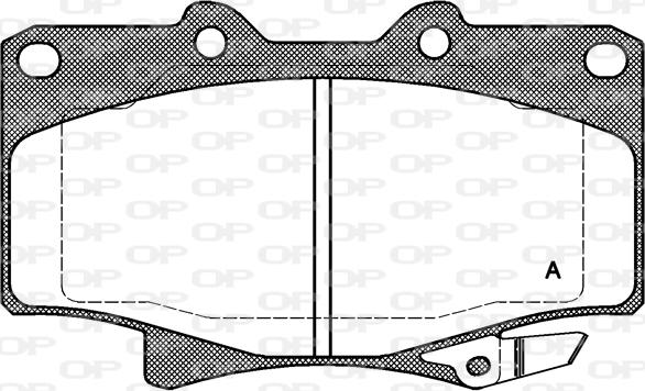 Open Parts BPA0429.04 - Комплект спирачно феродо, дискови спирачки vvparts.bg