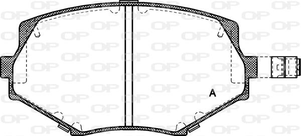 Open Parts BPA0478.02 - Комплект спирачно феродо, дискови спирачки vvparts.bg