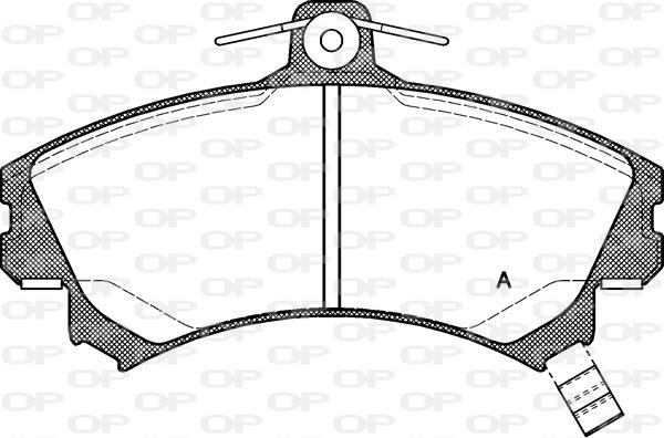 Open Parts BPA0590.21 - Комплект спирачно феродо, дискови спирачки vvparts.bg