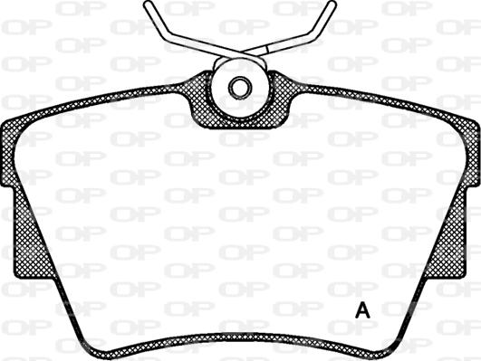 Open Parts BPA0591.30 - Комплект спирачно феродо, дискови спирачки vvparts.bg