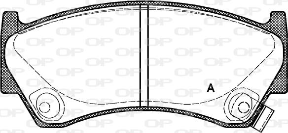 Open Parts BPA0592.02 - Комплект спирачно феродо, дискови спирачки vvparts.bg