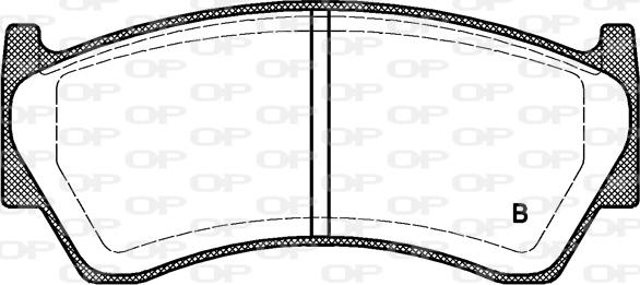 Open Parts BPA0592.02 - Комплект спирачно феродо, дискови спирачки vvparts.bg