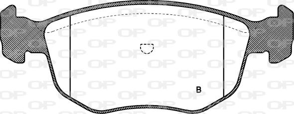 Open Parts BPA0575.02 - Комплект спирачно феродо, дискови спирачки vvparts.bg