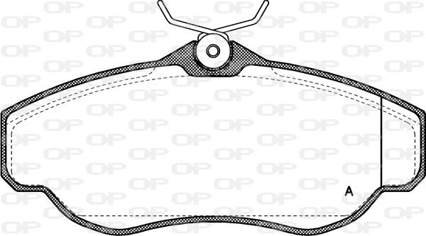 Open Parts BPA0576.00 - Комплект спирачно феродо, дискови спирачки vvparts.bg