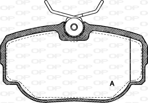 Open Parts BPA0577.00 - Комплект спирачно феродо, дискови спирачки vvparts.bg