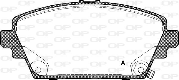 Open Parts BPA0694.02 - Комплект спирачно феродо, дискови спирачки vvparts.bg