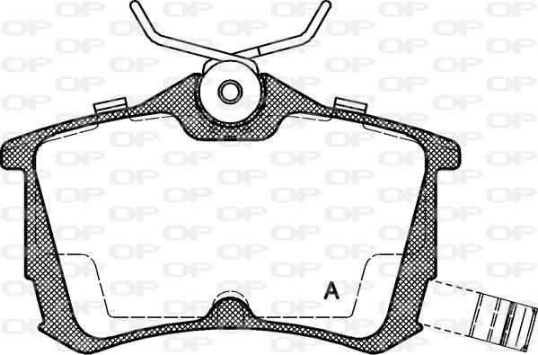 Open Parts BPA0695.02 - Комплект спирачно феродо, дискови спирачки vvparts.bg