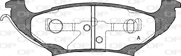 Open Parts BPA0690.10 - Комплект спирачно феродо, дискови спирачки vvparts.bg