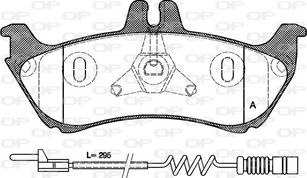 Open Parts BPA0698.11 - Комплект спирачно феродо, дискови спирачки vvparts.bg